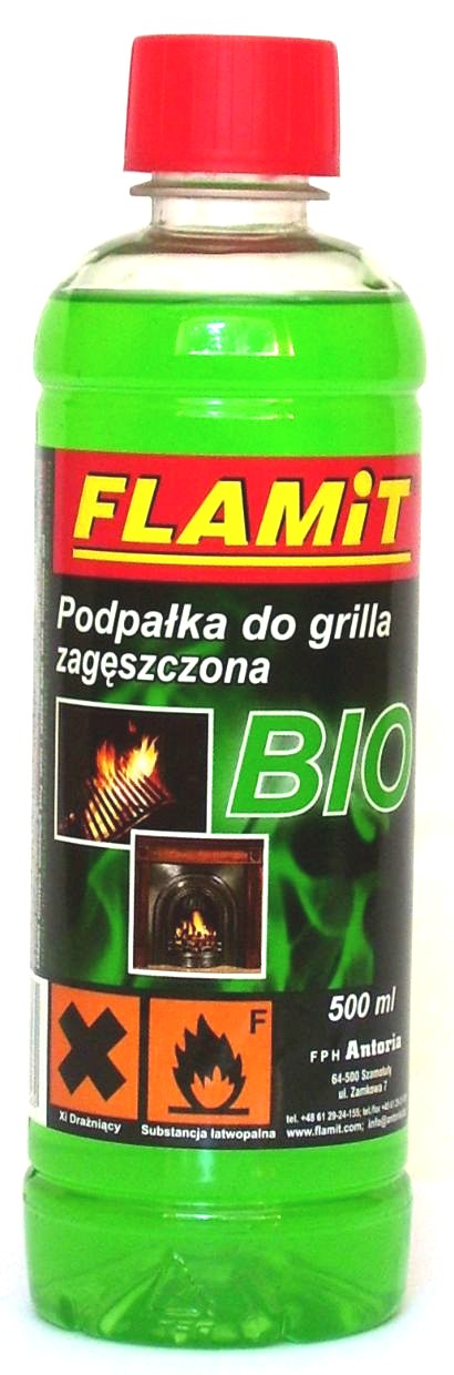 Podpałka zagęszczona BIO do Grilla FLAMiT 500 ml